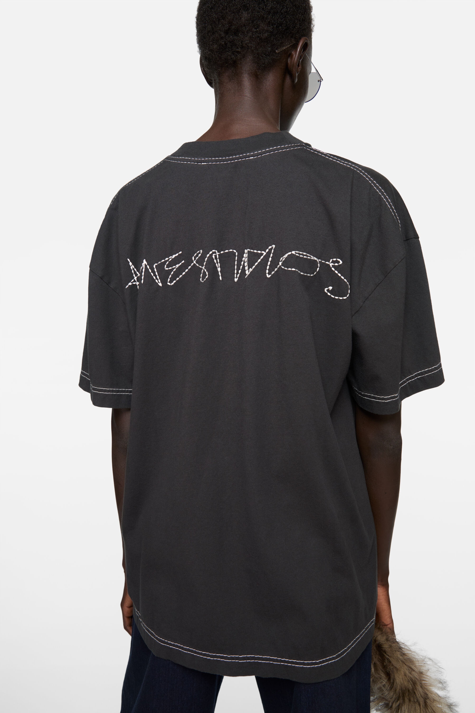 Logo t-shirt - Faded black - 4