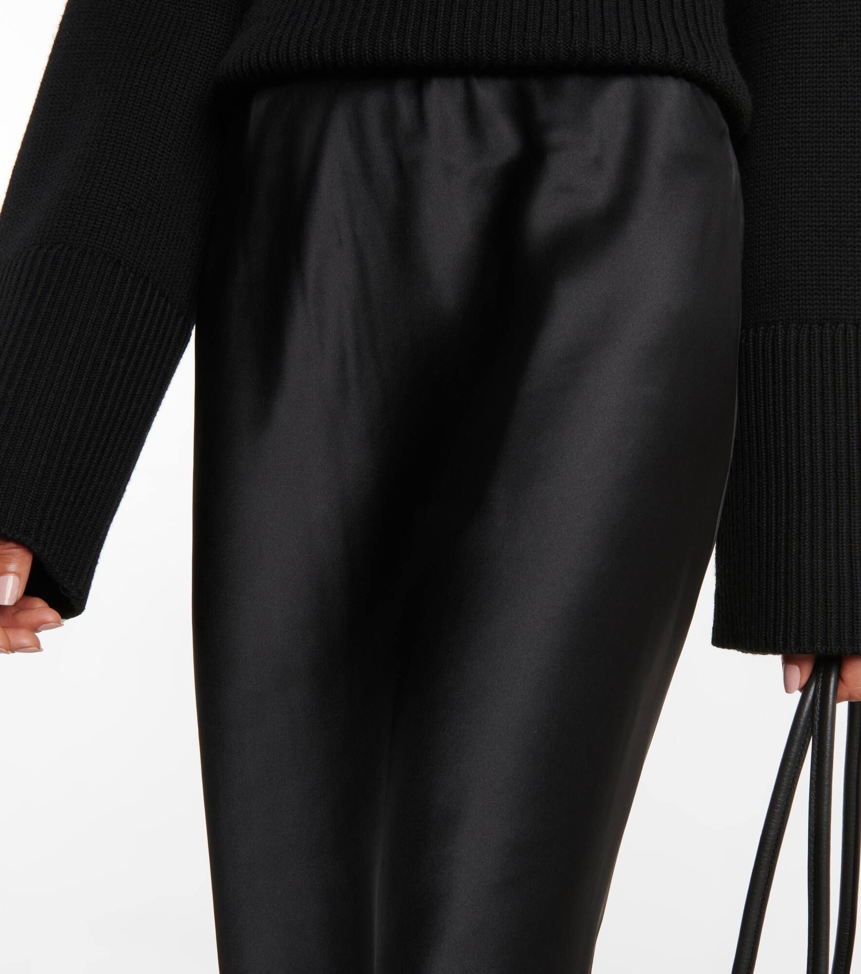 Isaak silk satin midi-skirt - 4