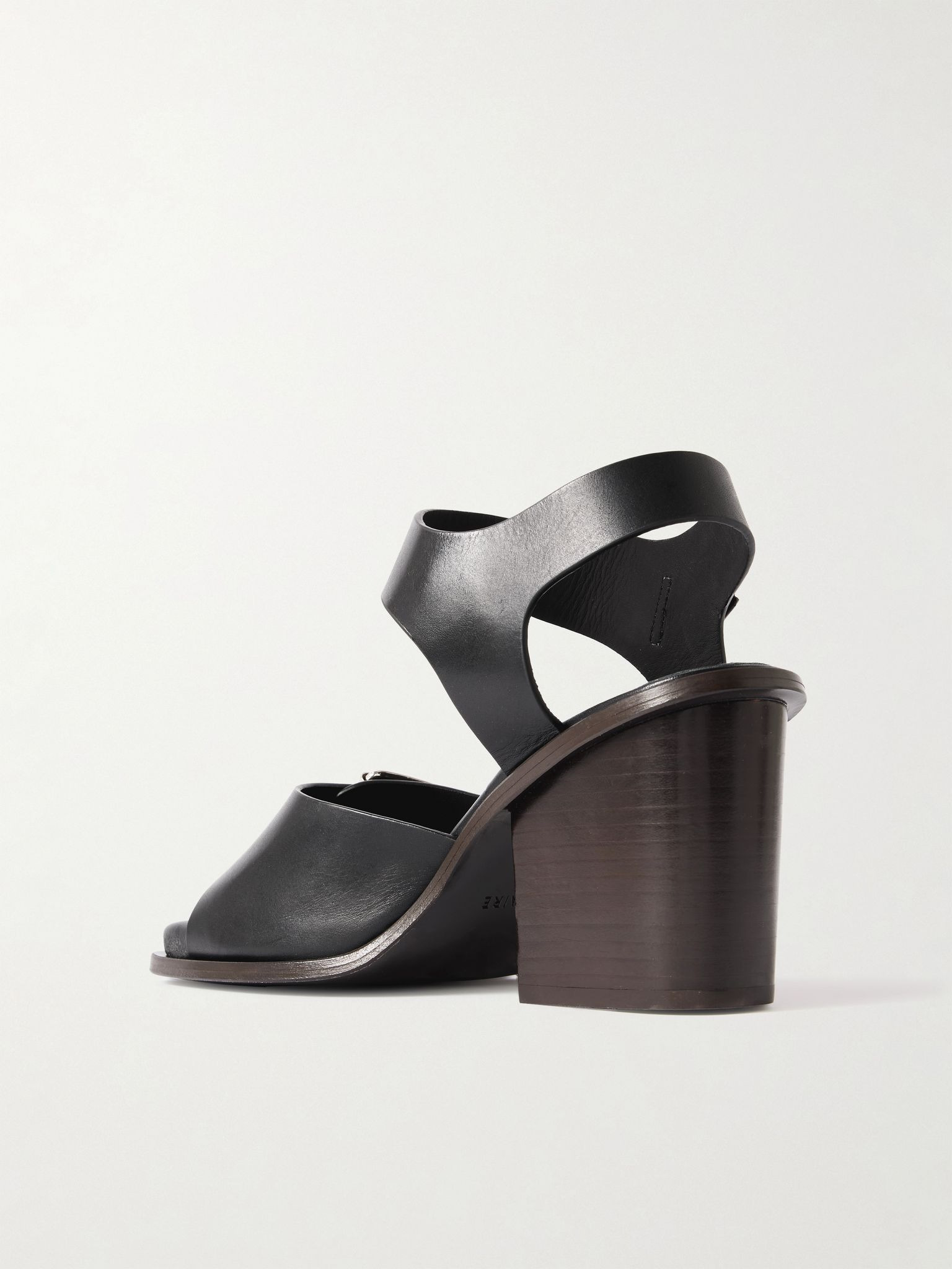 Leather sandals Black - 3