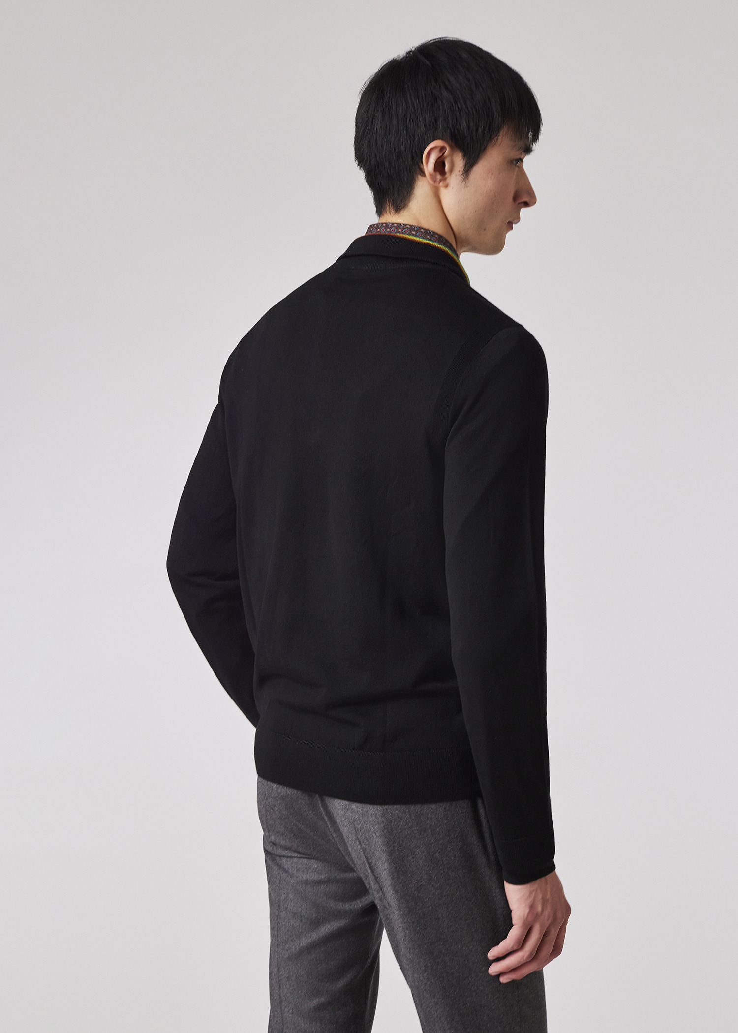 Merino Wool Half Zip Sweater - 5
