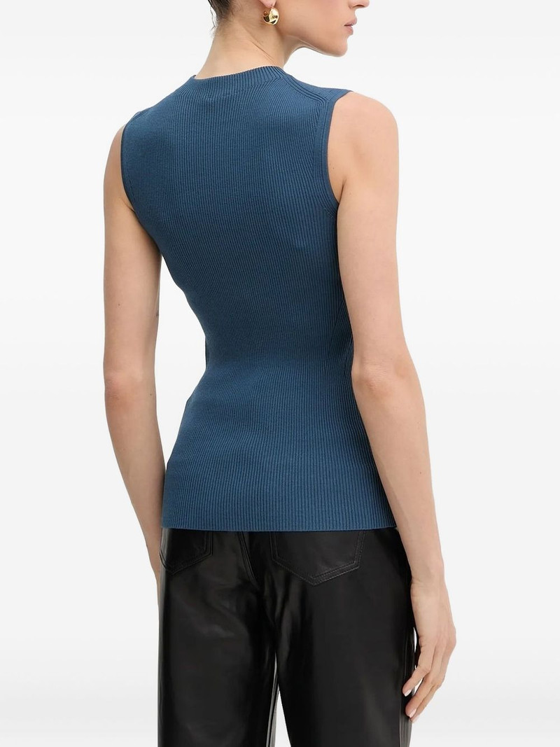 BOSS ribbed sleeveless sweater outlook