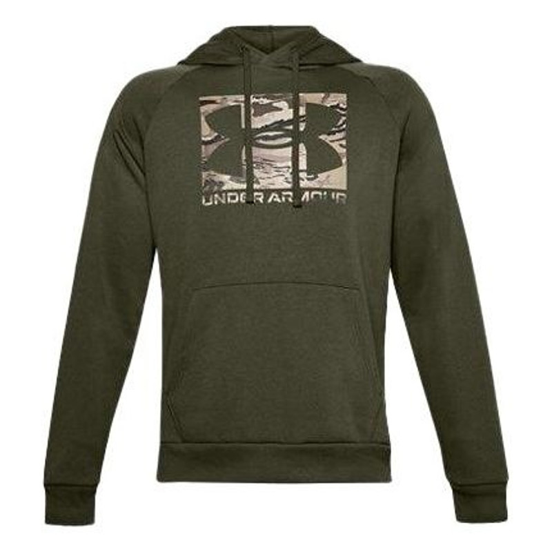 Men's Under Armour Logo Printing hooded Drawstring Green 1357939-390 1