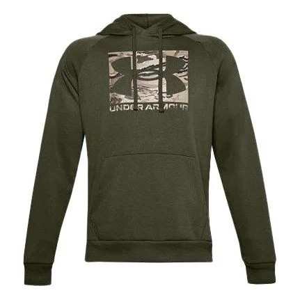 Men's Under Armour Logo Printing hooded Drawstring Green 1357939-390 - 1