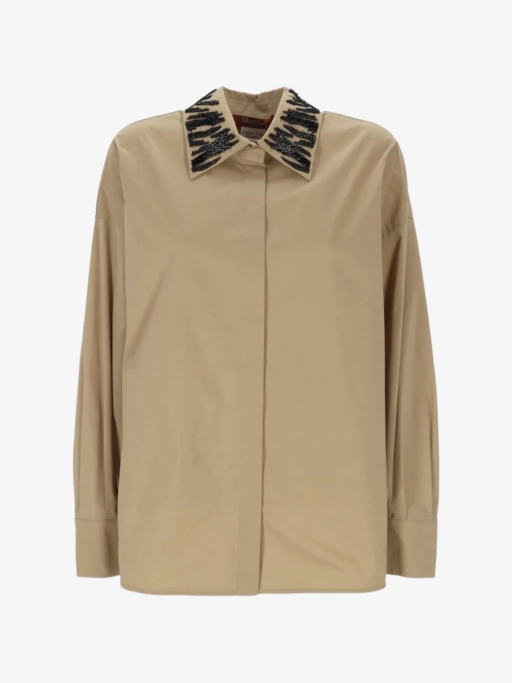 bead-embellished shirt - 1