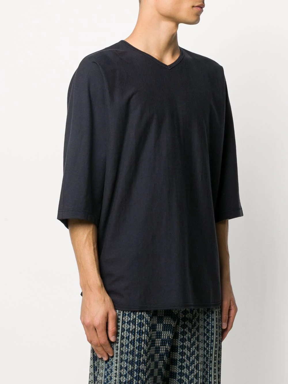 oversize V-neck T-shirt - 3