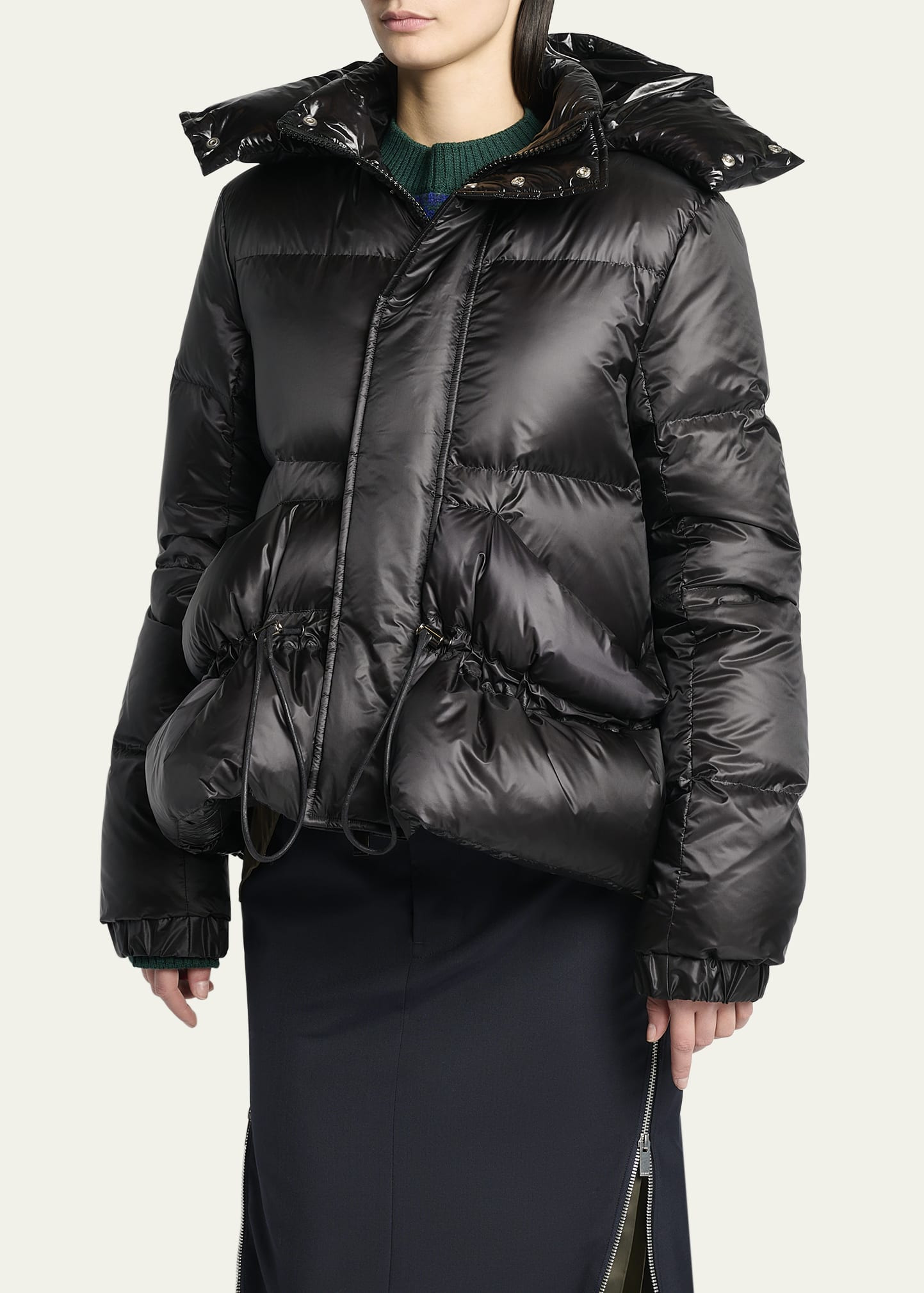 Puffer Jacket With Detachable Hood - 4