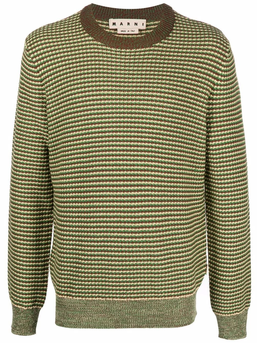 striped knit jumper - 1