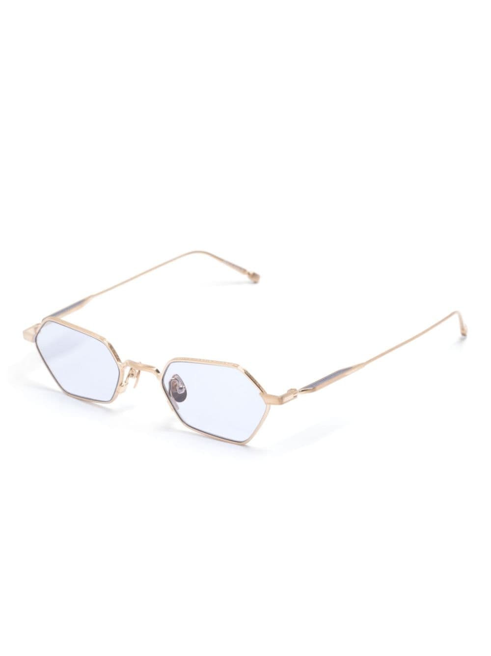 geometric-frame titanium sunglasses - 2