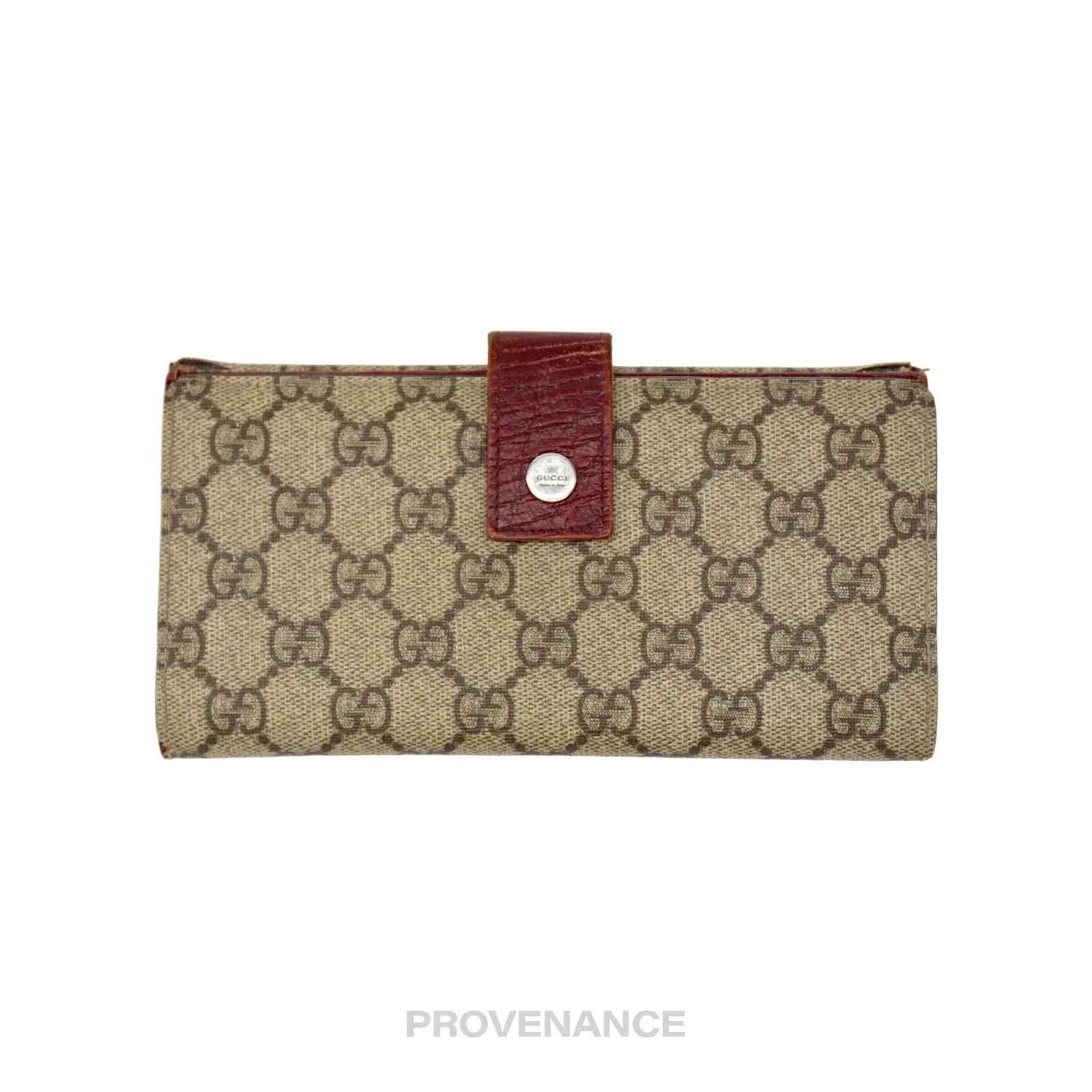 Gucci Long Wallet - GG Supreme Red - 1
