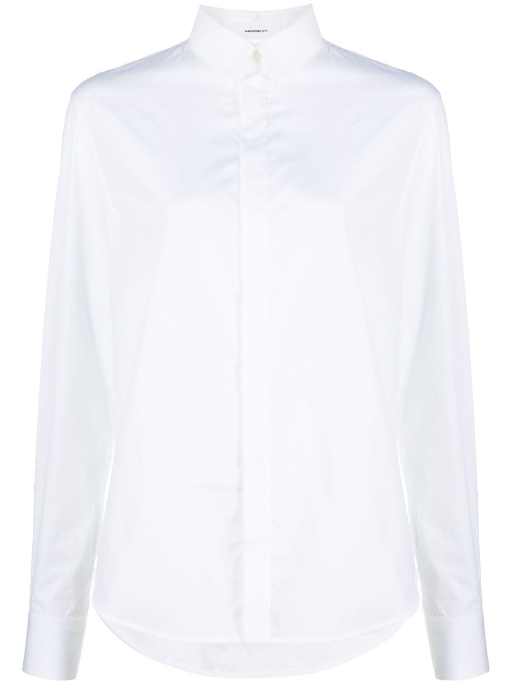 long-sleeve cotton shirt - 1