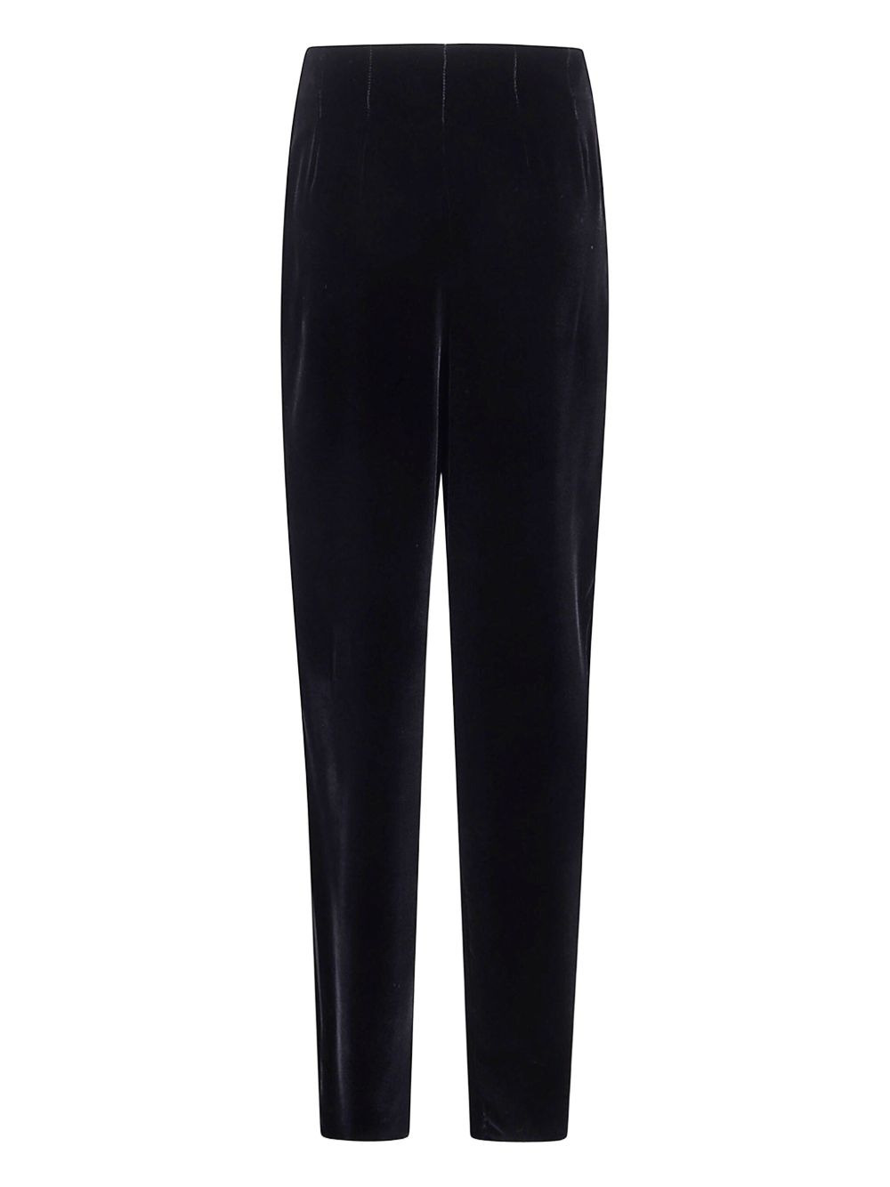 darted velvet trousers - 2