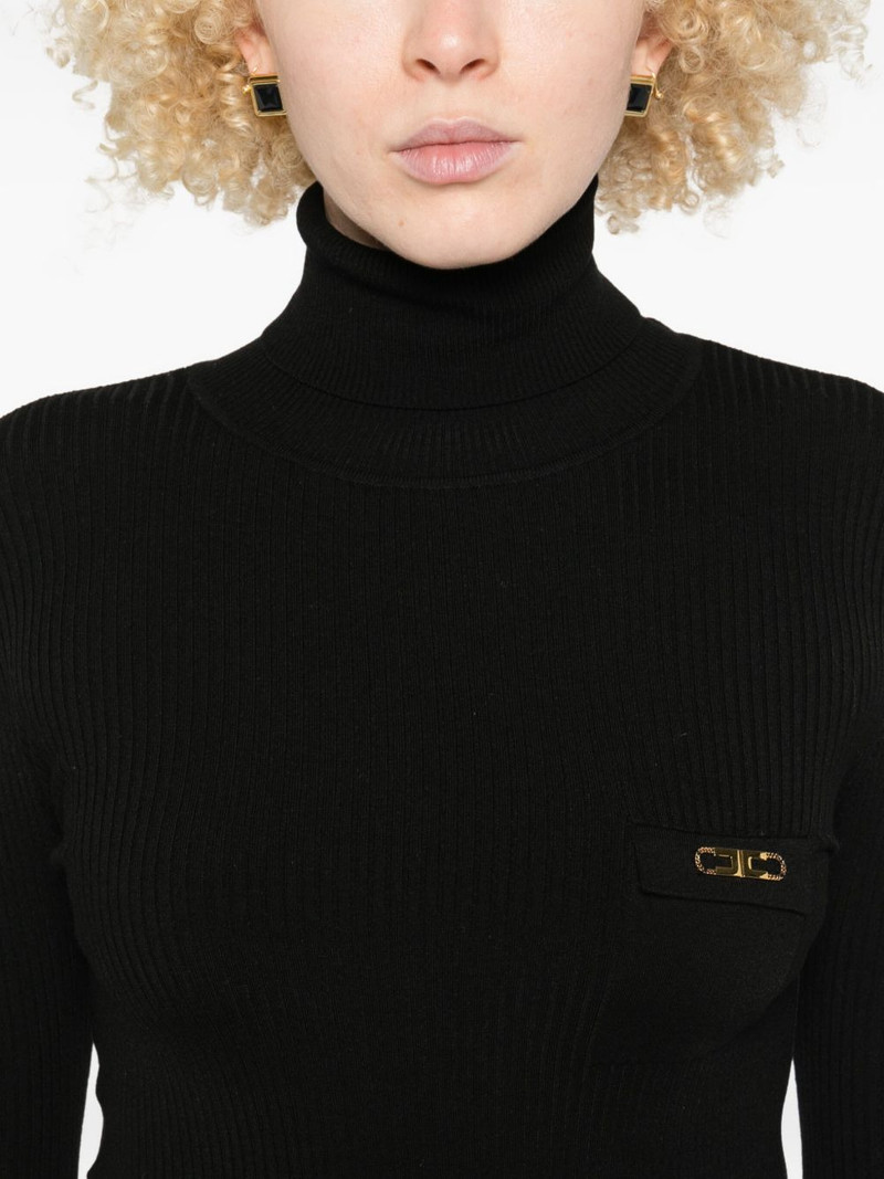 logo-plaque midi dress 5