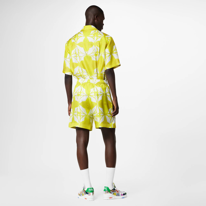 Monogram Shibori Silk Shorts 3