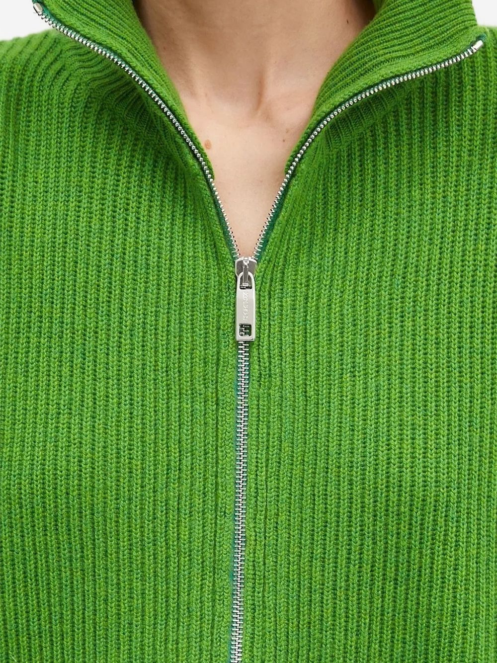drop-shoulder ribbed cardigan - 4