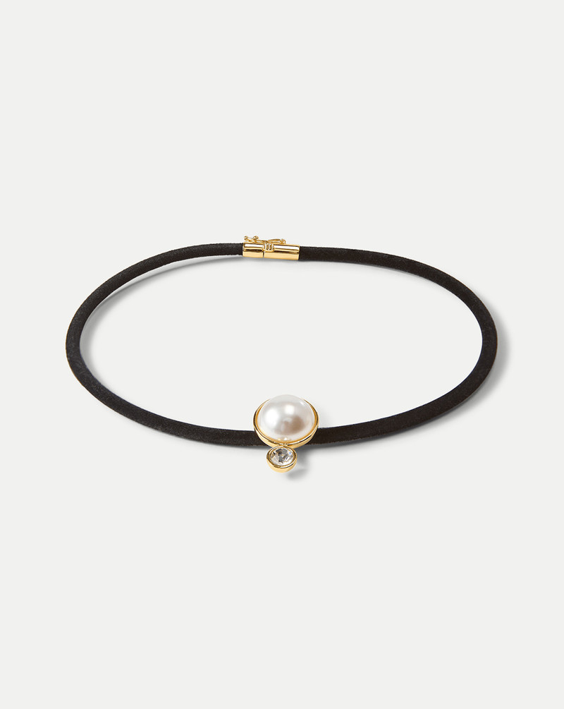 VERONICA BEARD PEARL PENDANT CORD NECKLACE outlook