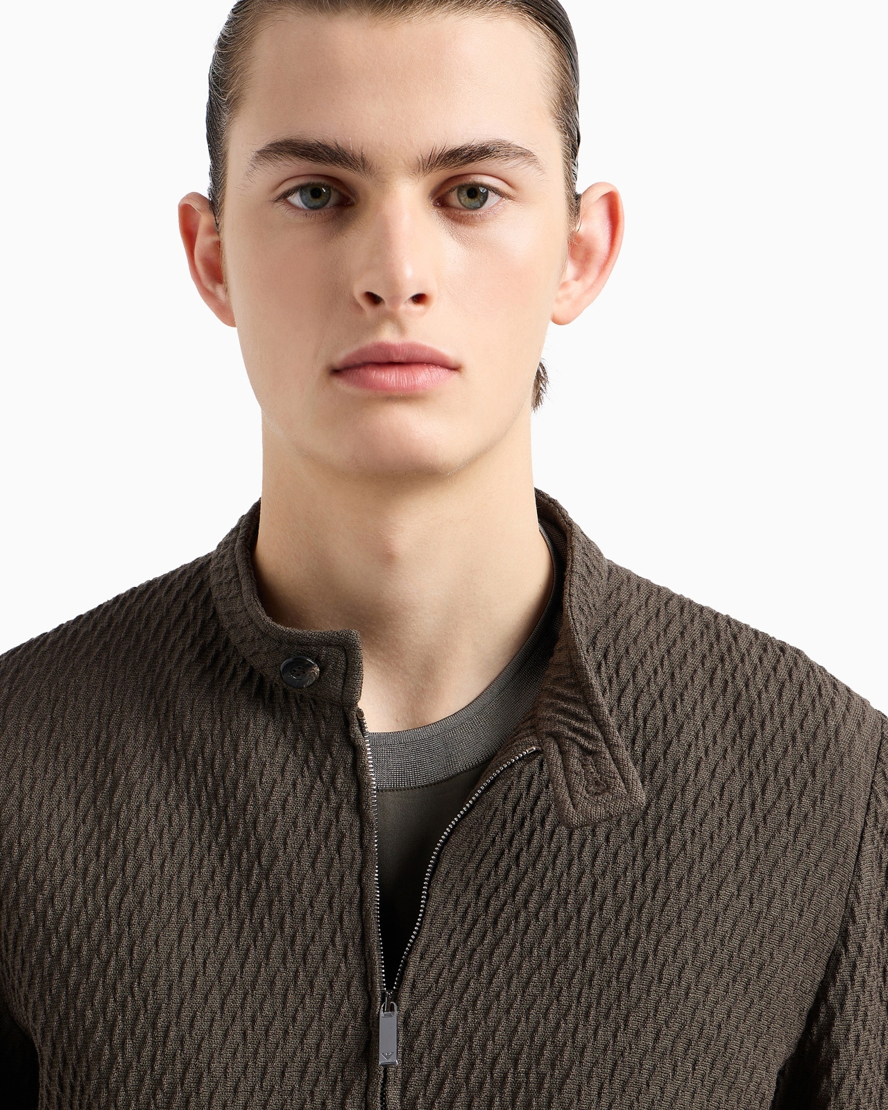 Blouson in 3D-effect virgin-wool stretch jersey knit - 5
