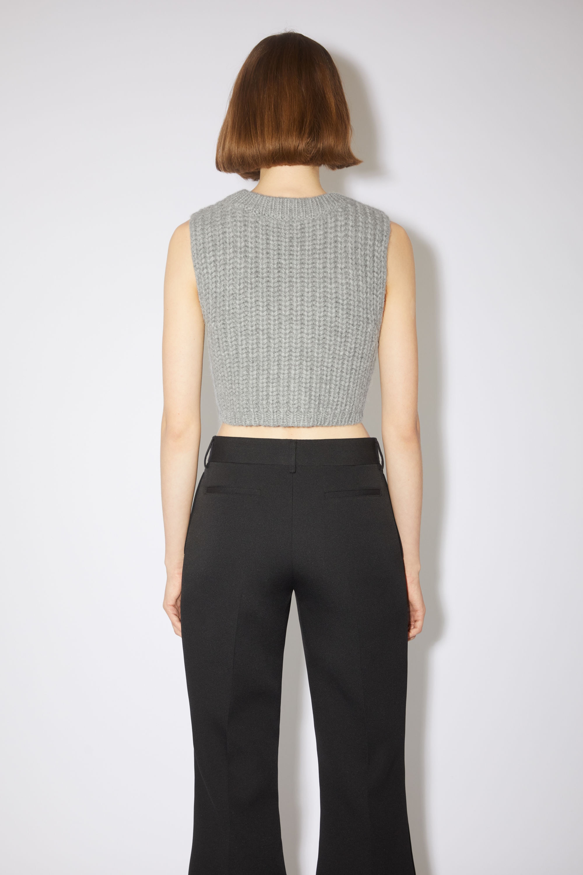 Knitted top - Grey Melange - 3
