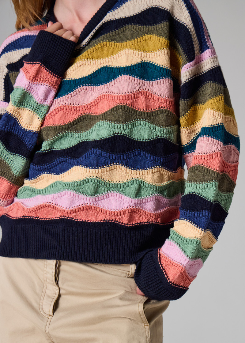 Women's Crew Neck 'Swirl' Sweater 5
