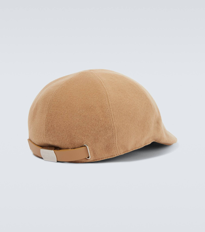 GIORGIO ARMANI Wool and cashmere-blend cap outlook