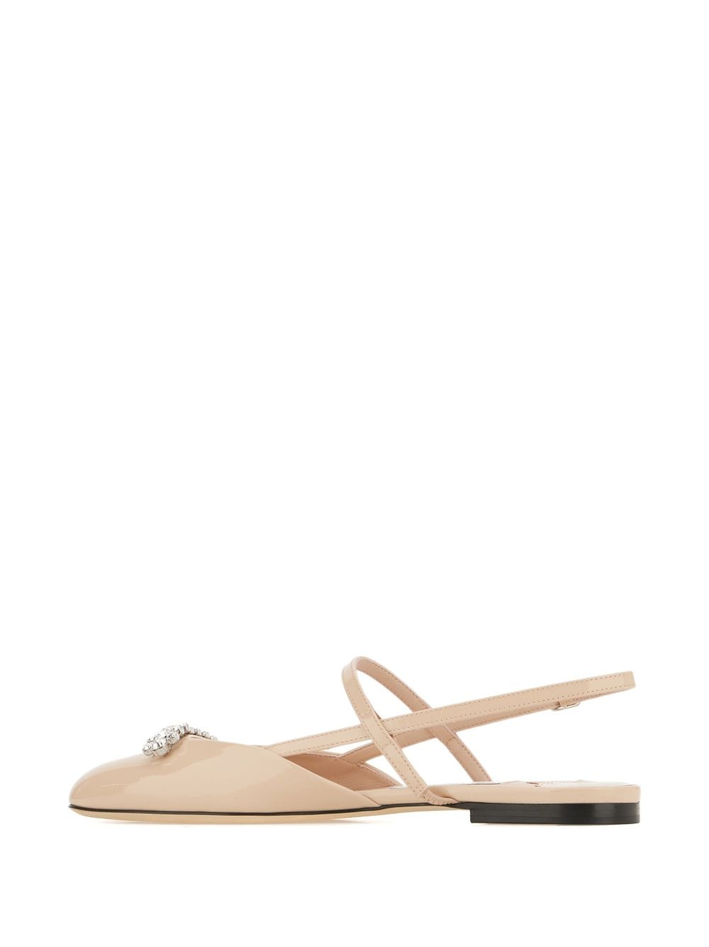 crystal-embellished ballet flats - 3