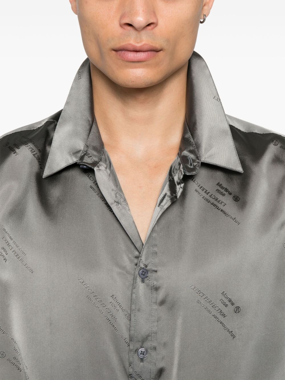 logo-jacquard shirt - 5