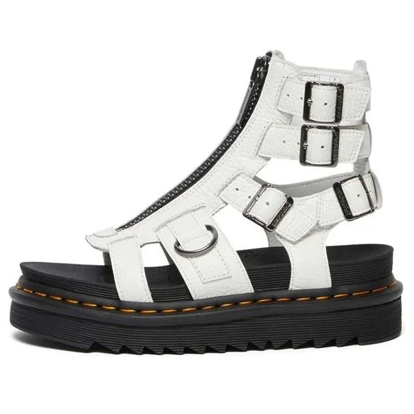 (WMNS) Dr. Martens Olson Sandals White 26561100 - 1