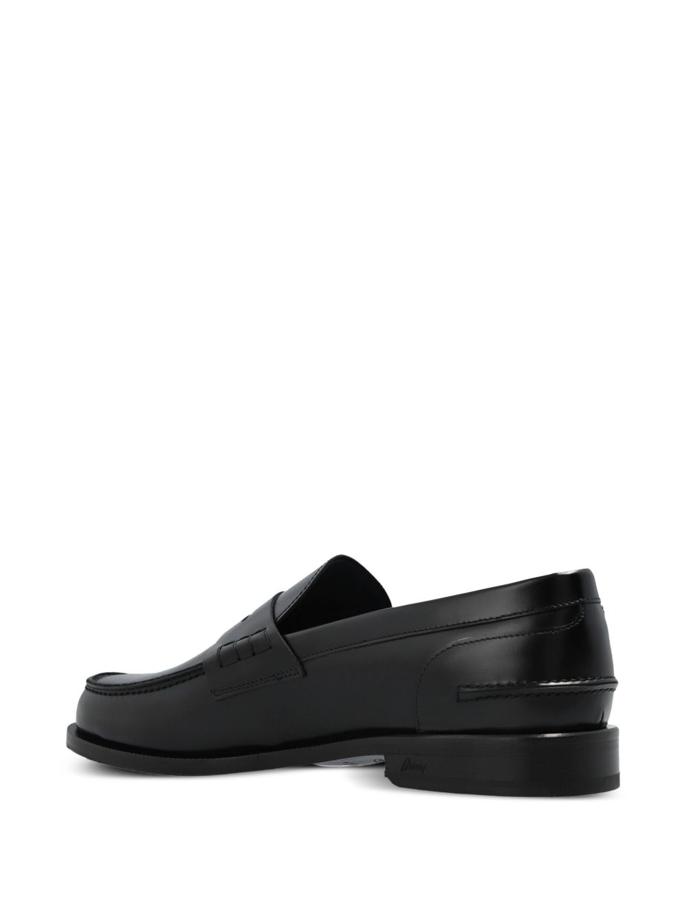 penny-slot leather loafers - 3