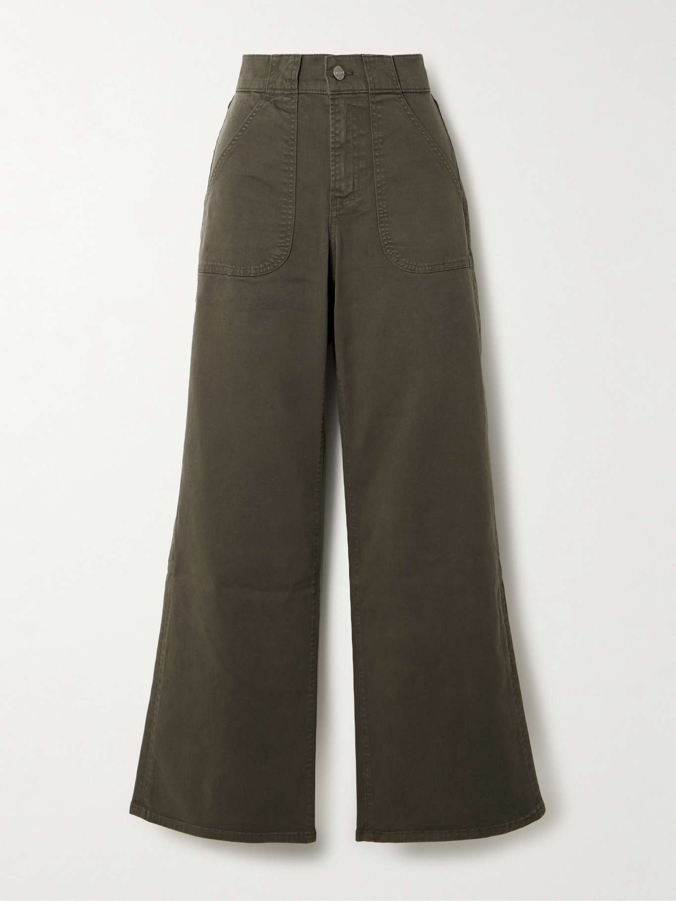 Modern Pocket cotton-blend wide-leg cargo pants - 1