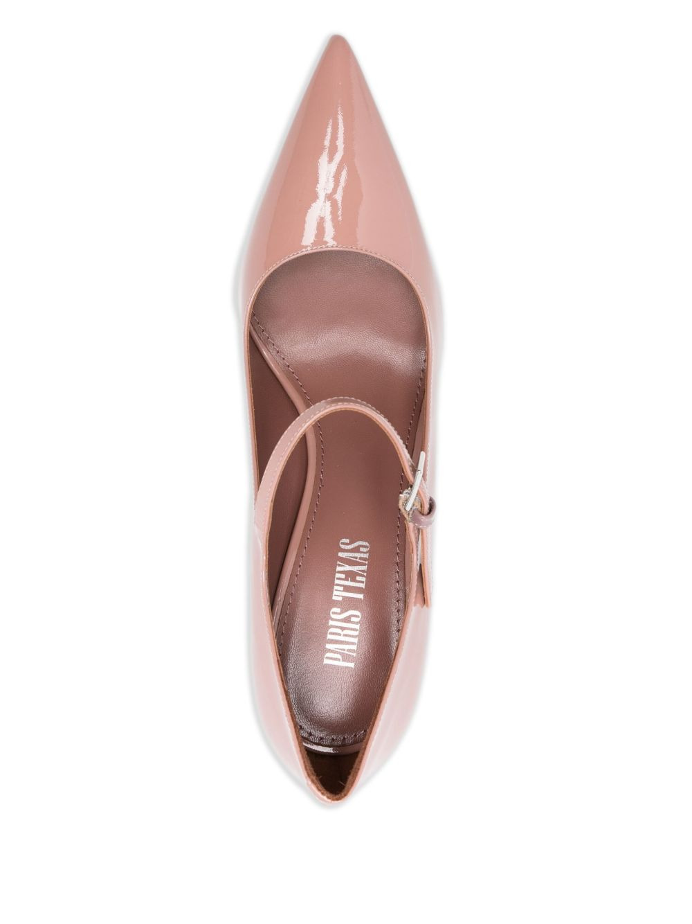 90mm Lidia patent leather ankle-strap pumps - 4