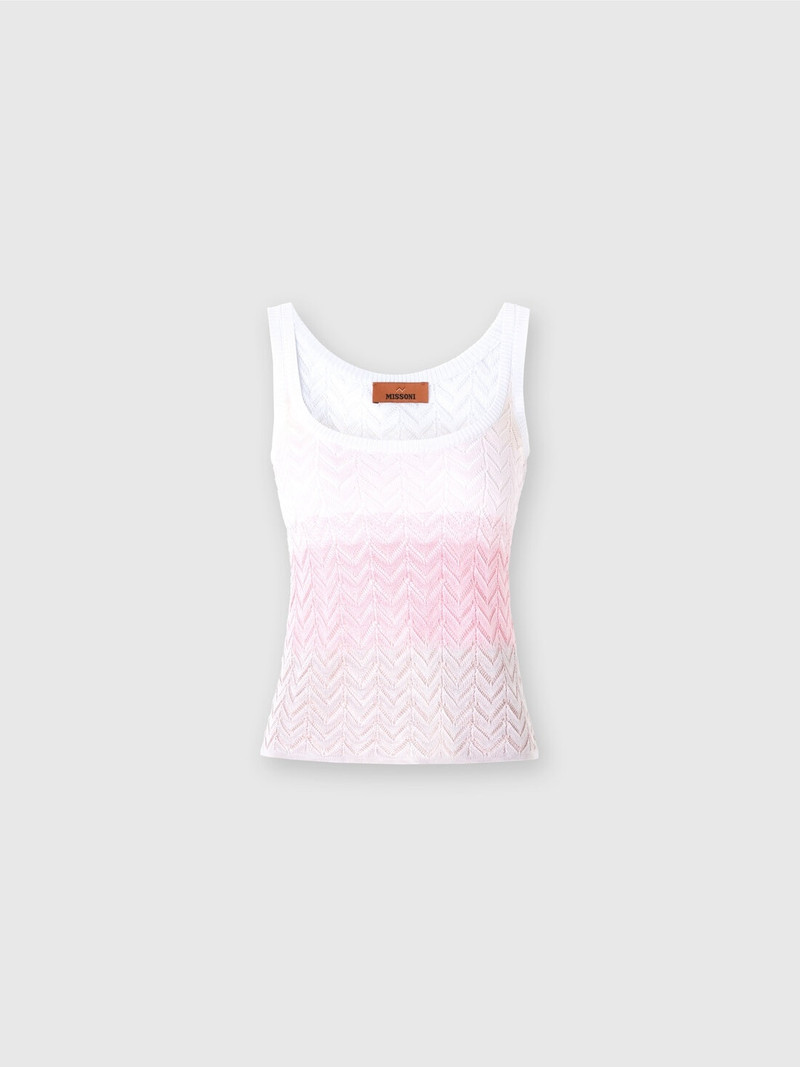 Shaded chevron viscose tank top 1