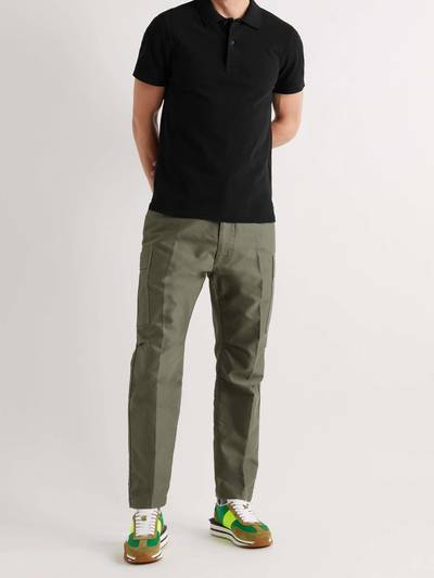 TOM FORD Garment-Dyed Cotton-Piqué Polo Shirt outlook