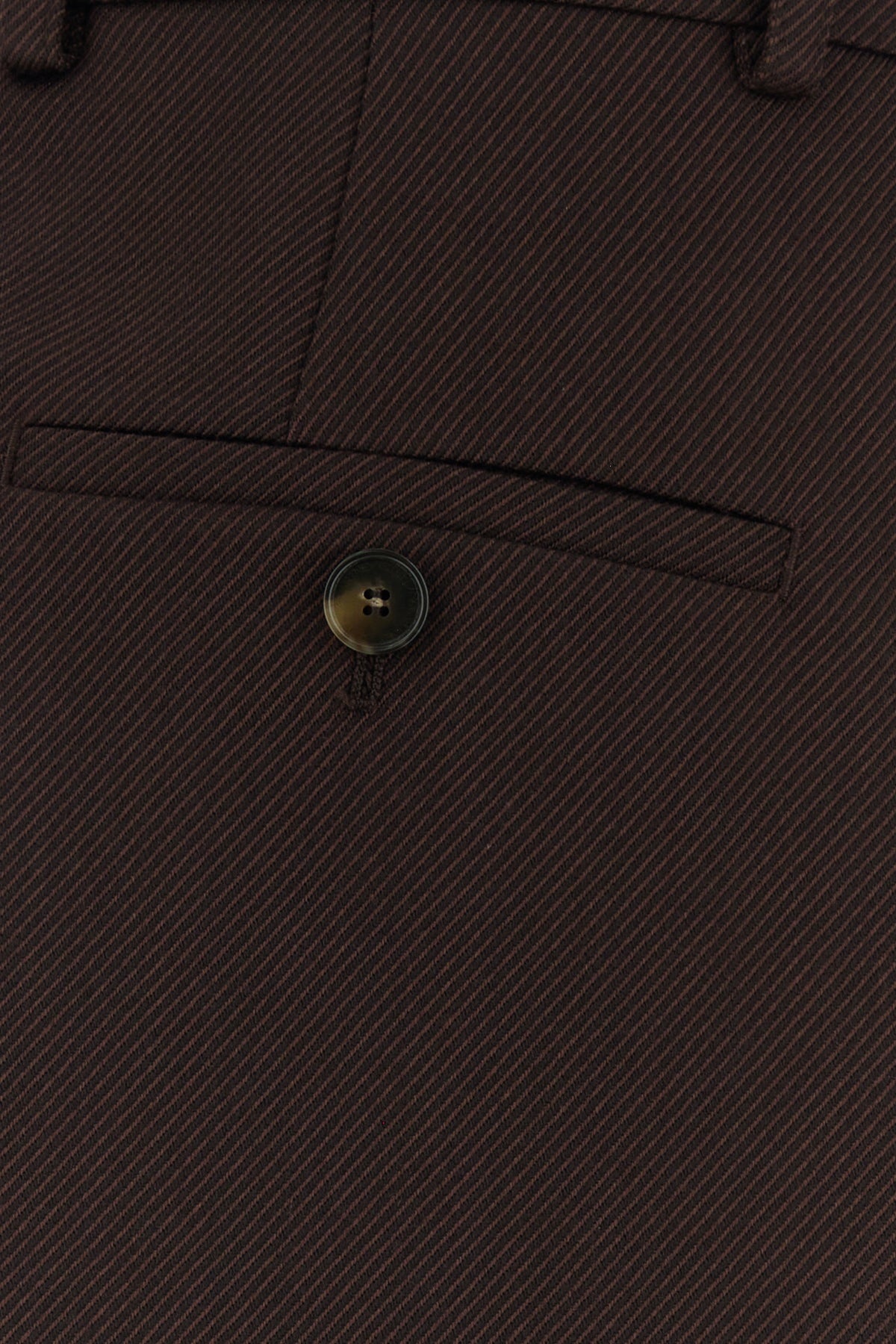 Dark brown twill pant - 5