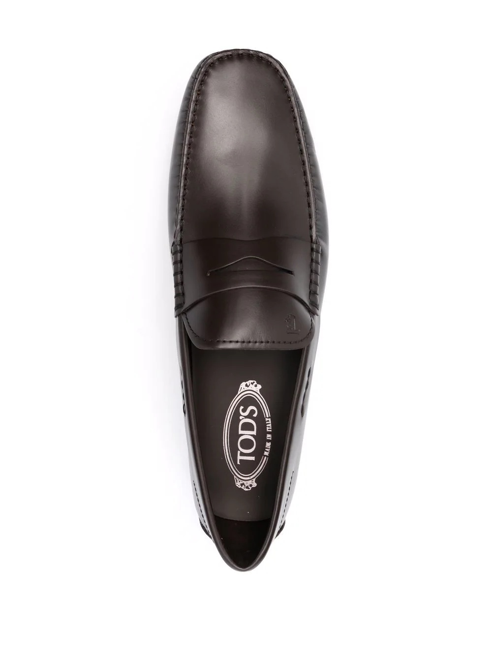 leather slip-on loafers - 4