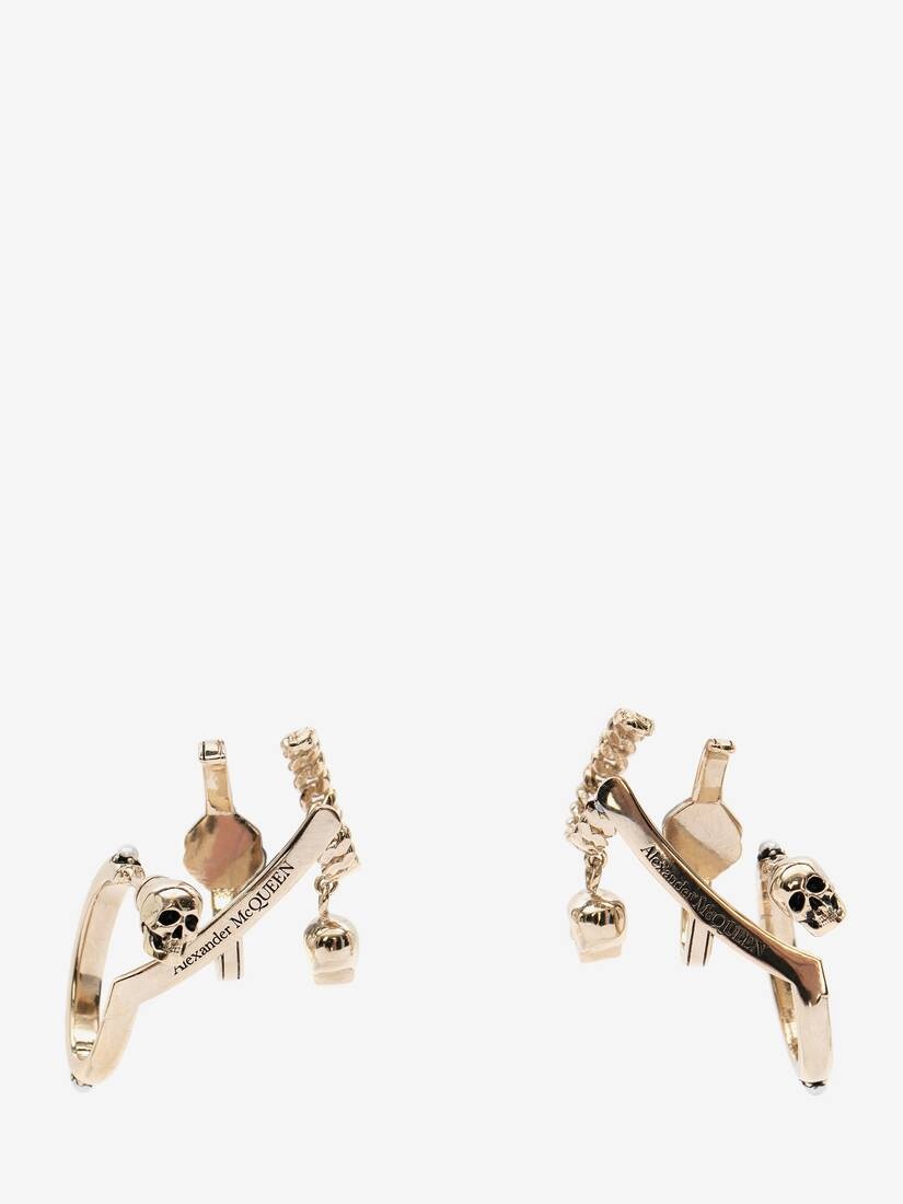 Multi Hoop Earrings in Pale Gold - 2