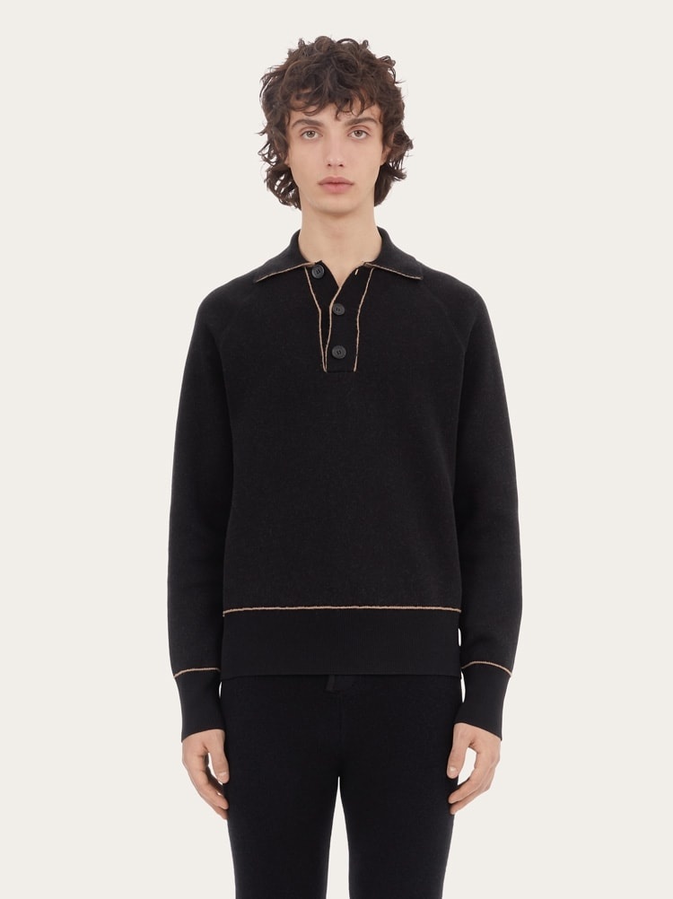 SWEATER WITH TRIM DETAIL - 2