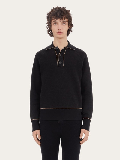 FERRAGAMO SWEATER WITH TRIM DETAIL outlook