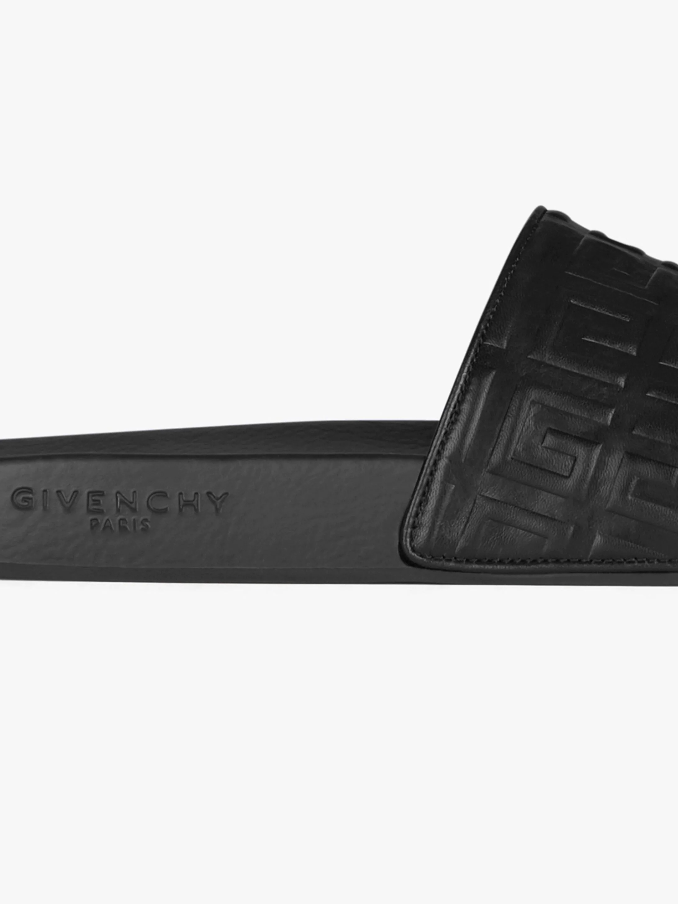 GIVENCHY PARIS FLAT SANDALS IN 4G LEATHER - 6