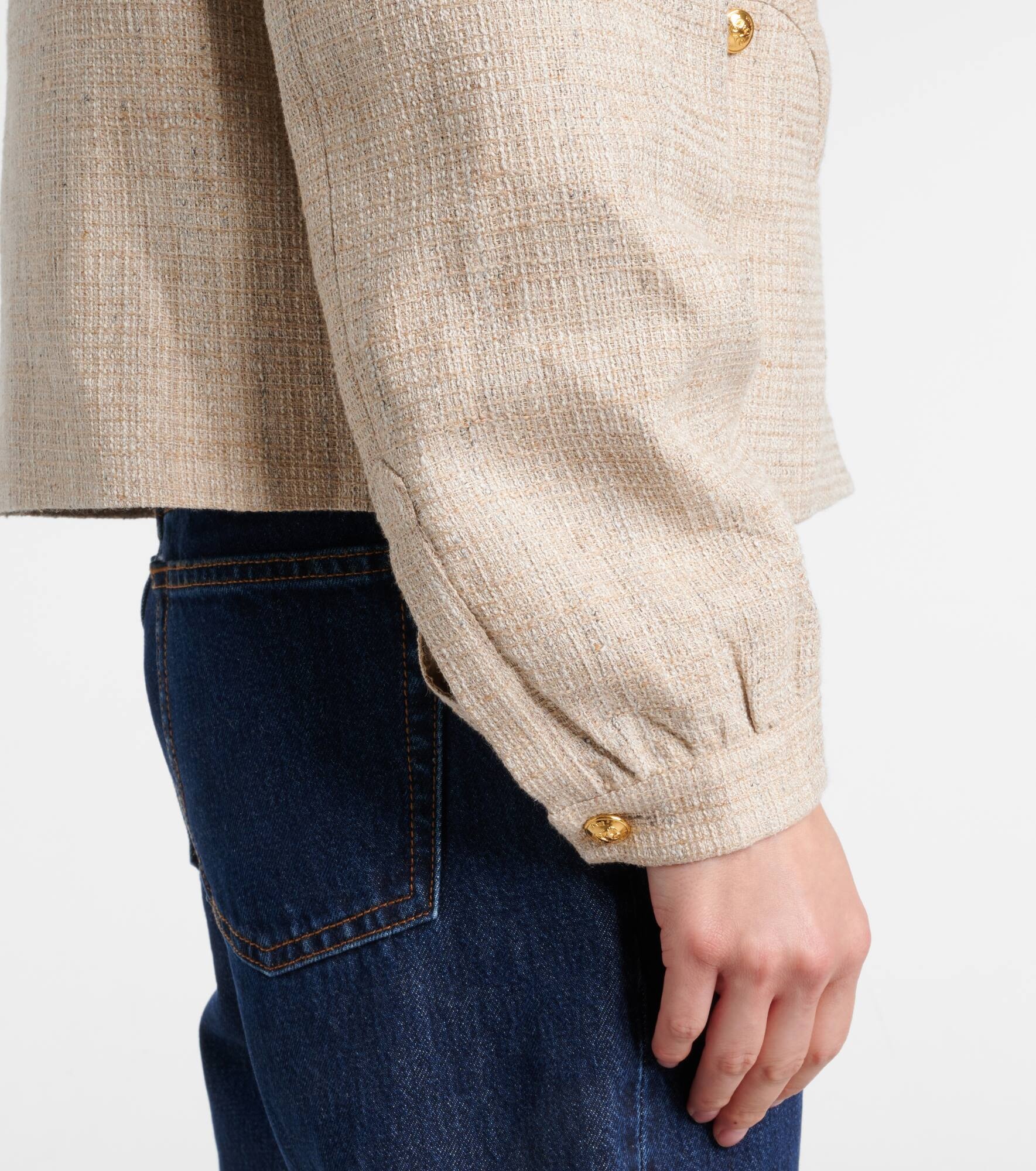 Gliss linen, cotton, and silk-blend jacket - 5