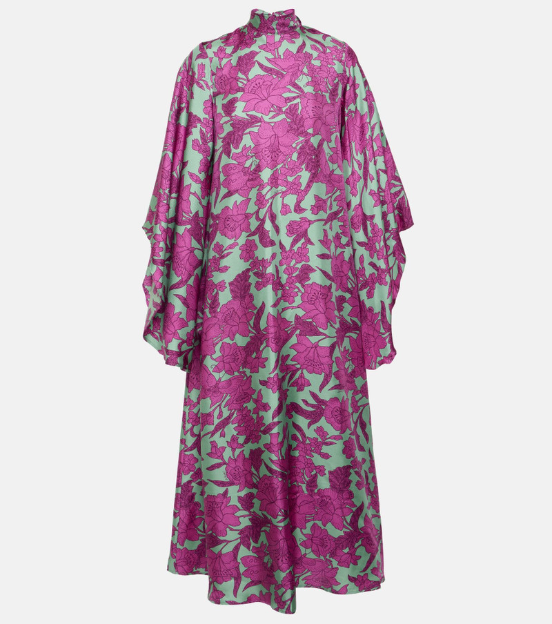 Magnifico silk twill midi dress 1