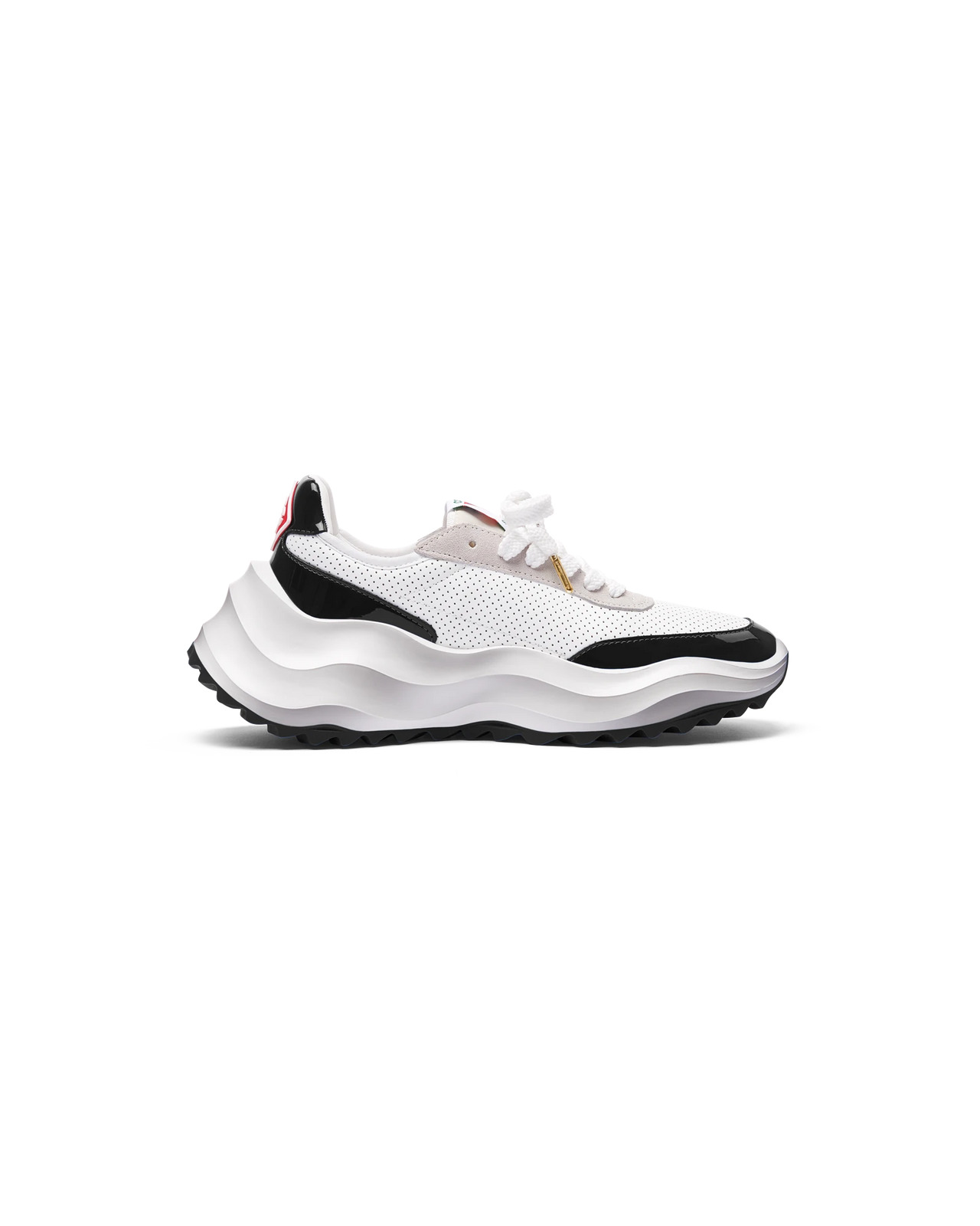 Mens Atlantis White & Black Sneaker - 2