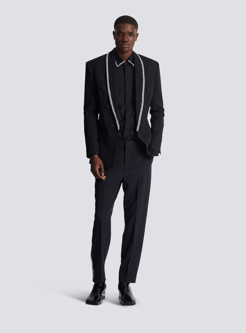 Balmain Poplin shirt with embroidered collar outlook