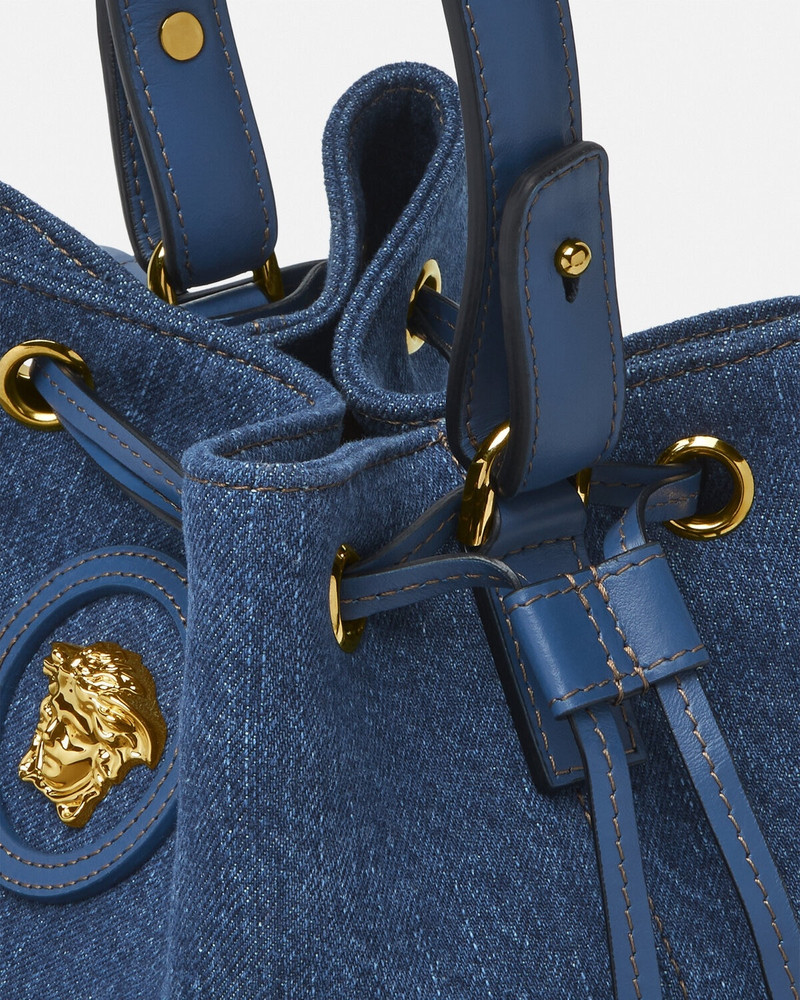 La Medusa Denim Bucket Bag 6