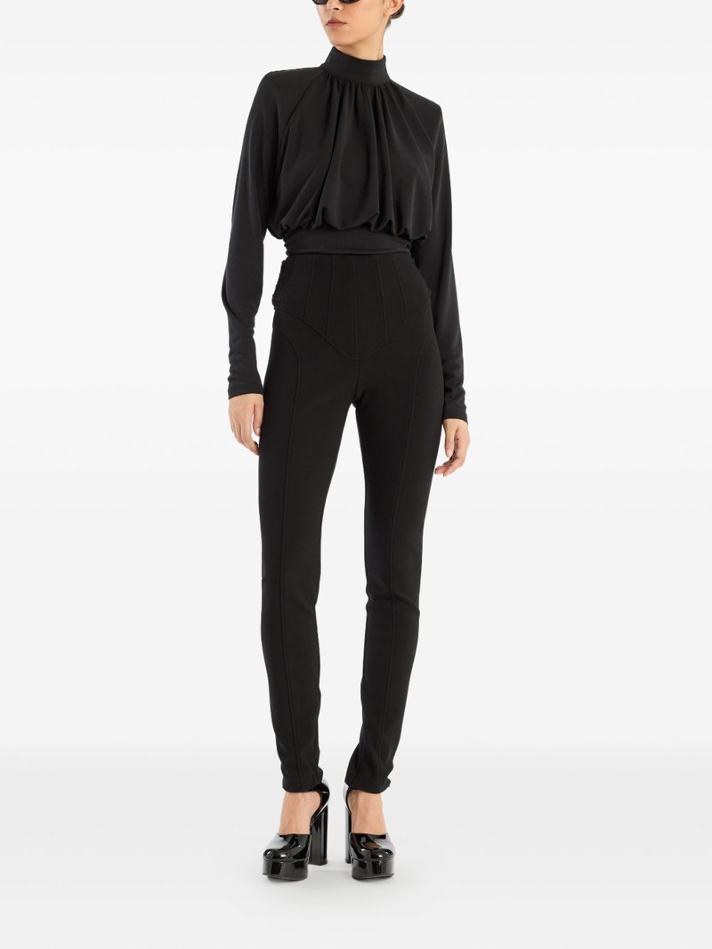 ROTATE ruched high-neck top outlook
