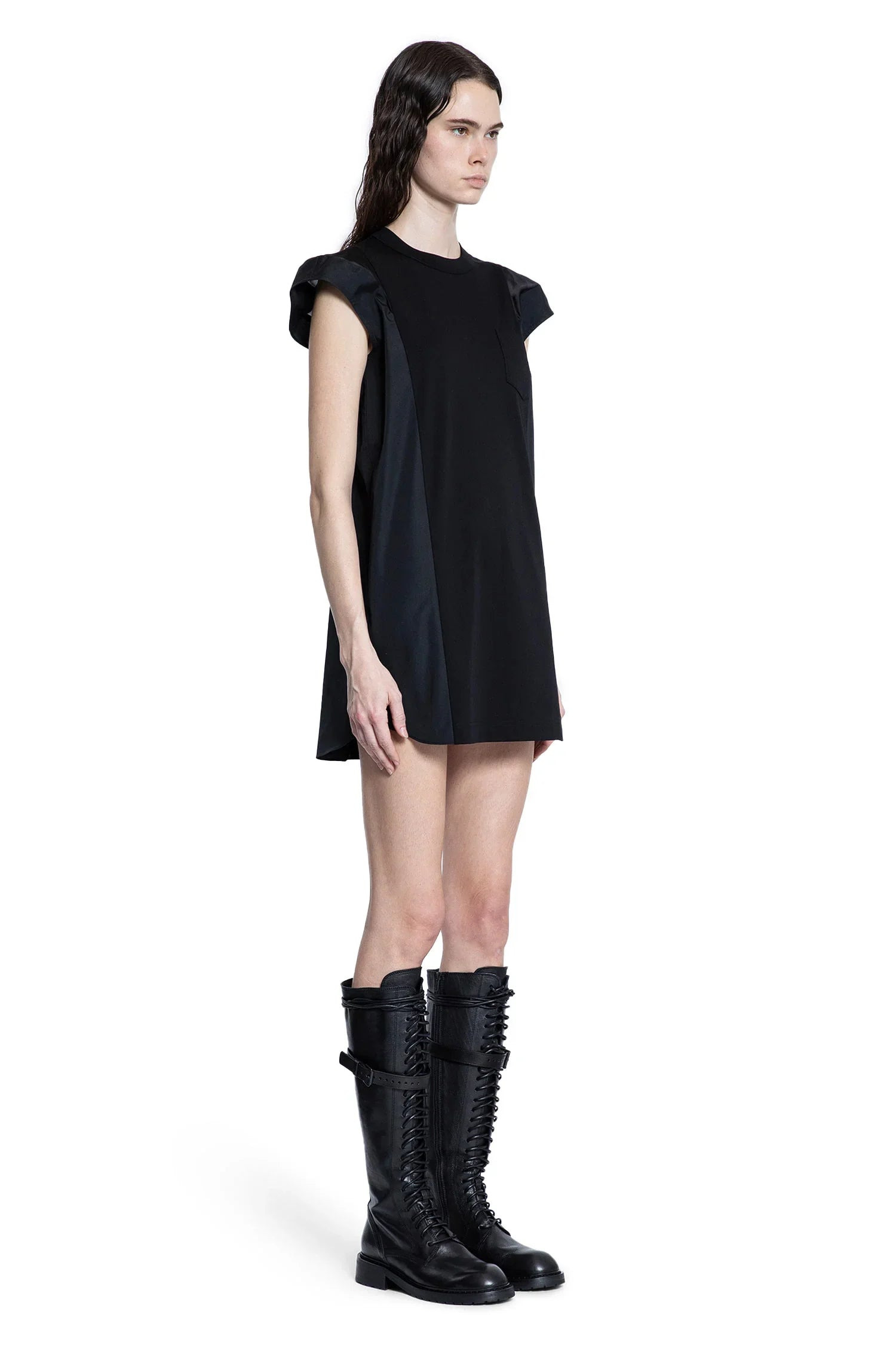 Poplin-X-Cotton-Jersey-Dress - 2
