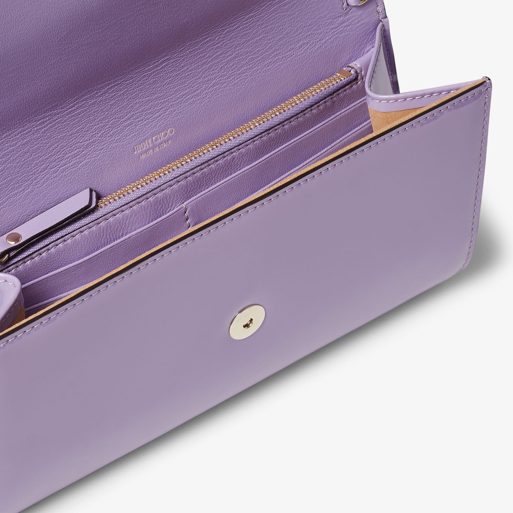 Emmie
Wisteria Patent Leather Clutch Bag - 4