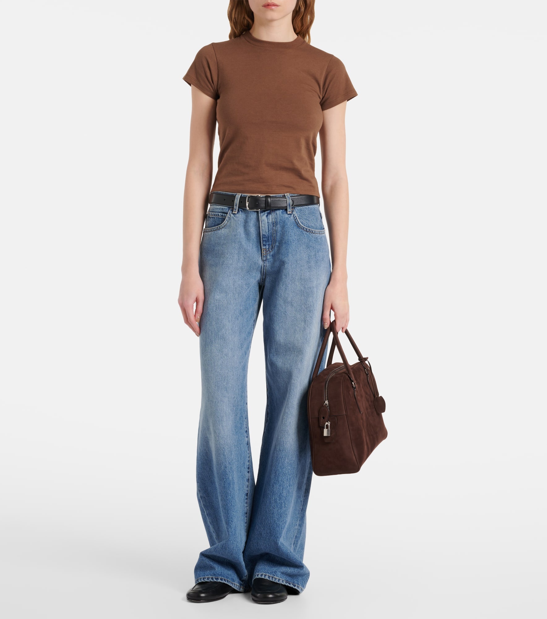 India 12.00 suede tote bag - 5
