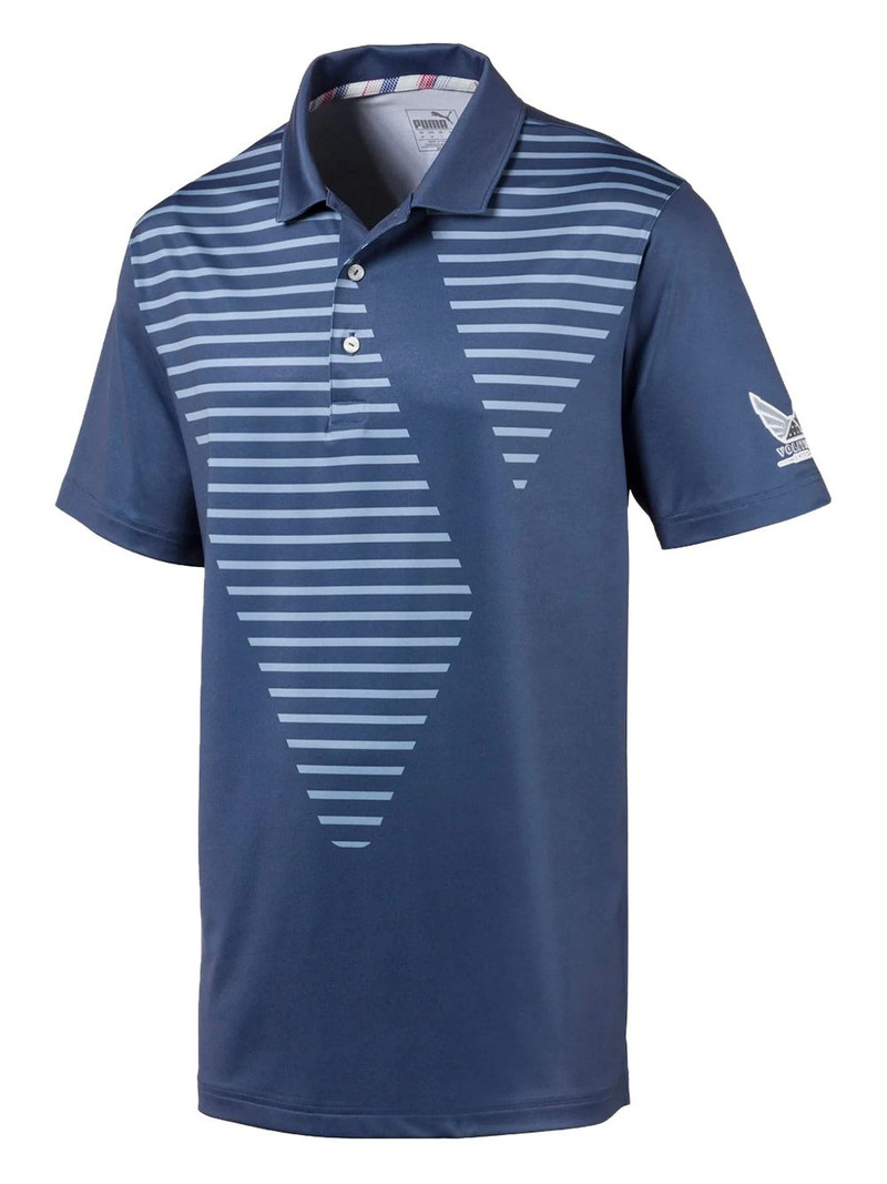 Volition Sky striped polo shirt 1