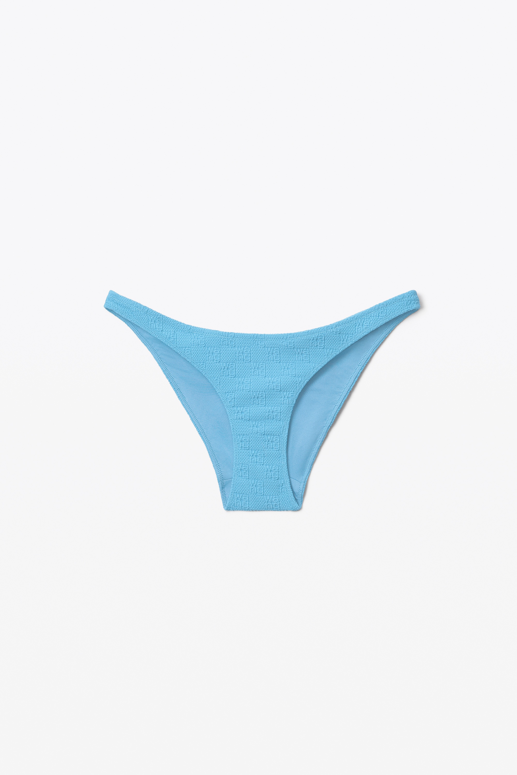 BIKINI BOTTOM IN TEXTURED LOGO JERSEY - 1