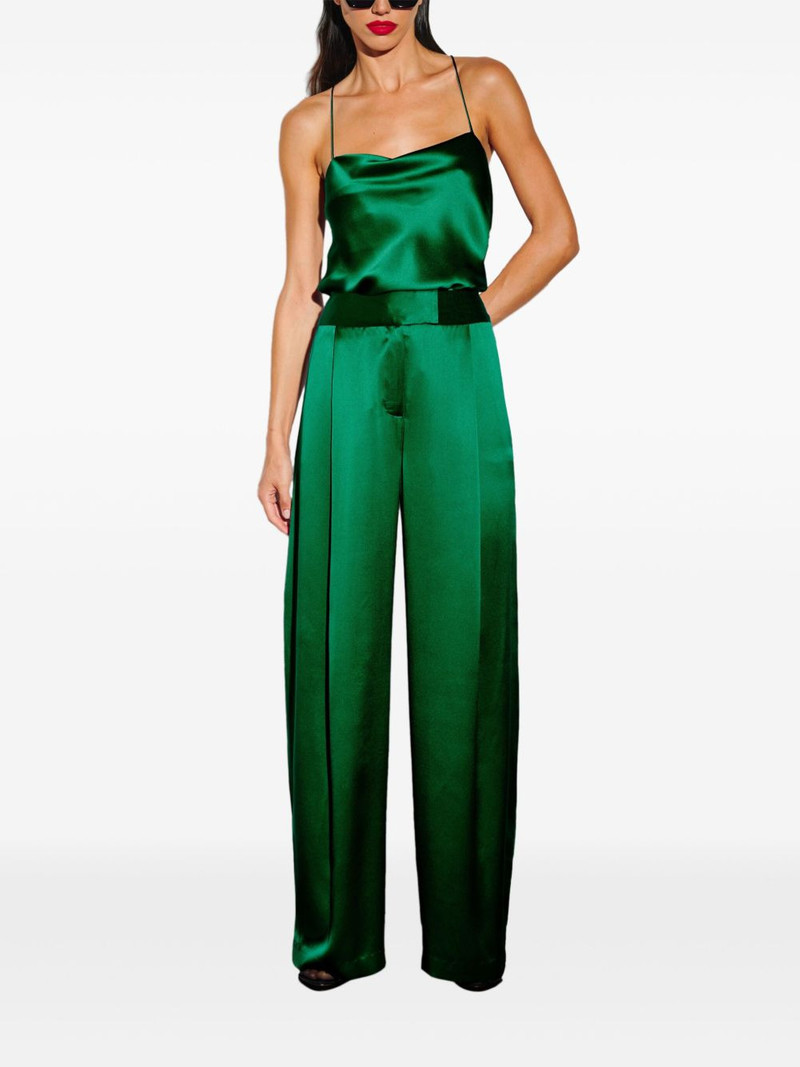 THE SEI pleated satin trousers outlook