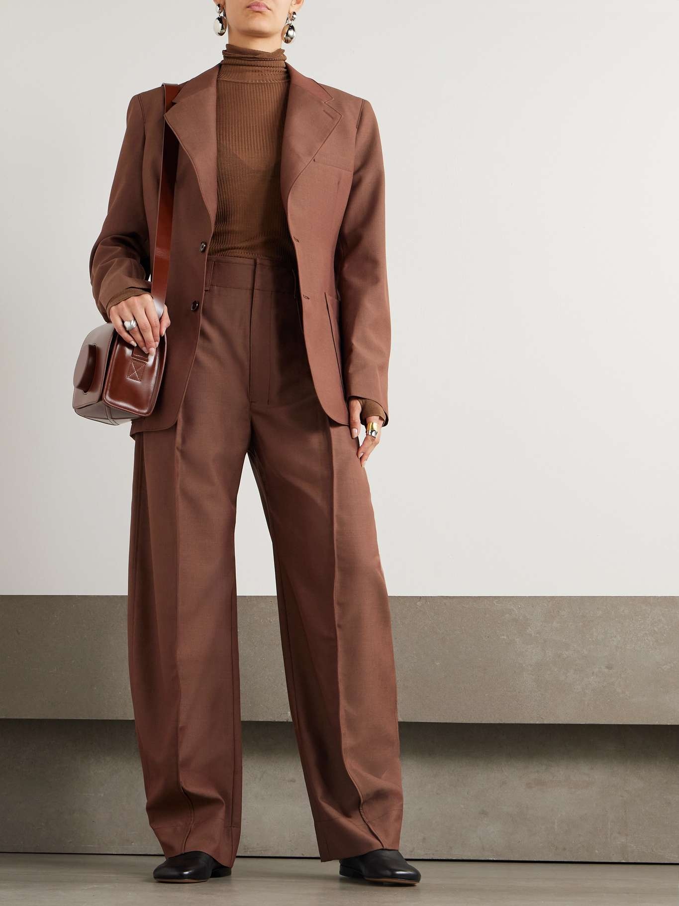 Lemaire SINGLE BREASTED FITTED TAILORED JACKET | REVERSIBLE